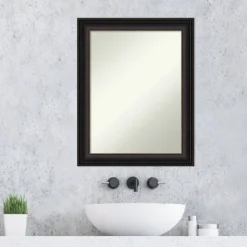 23" X 29" Non-Beveled Trio Oil Rubbed Bronze Bathroom Wall Mirror - Amanti Art -Bathroom Accessories Store GUEST a03ee77b e15b 424f bb76 36629e087adb