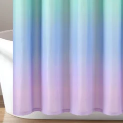 72"x72" Single Kids' Rainbow Ombre Shower Curtain Rainbow/Turquoise - Lush Décor -Bathroom Accessories Store GUEST a281e64b 45e3 4db5 aa0b f449a4f64ef4