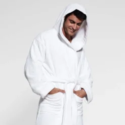 Turkish Terry Hood Bath Robe Steel - Cassadecor -Bathroom Accessories Store GUEST a2a91f2d 7500 45ab b106 78a90999952a