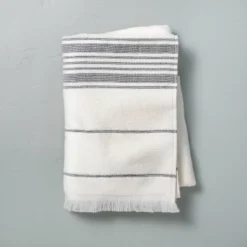 Multistripe Bath Towels Cream/Gray - Hearth & Hand™ With Magnolia -Bathroom Accessories Store GUEST a3ab88f0 8654 425b a1f7 f62caee554f1