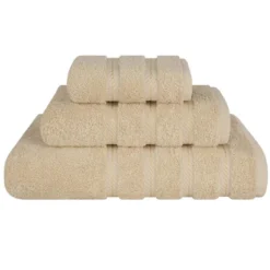 American Soft Linen 3 Piece Towel Set, 100% Cotton Bath Towels For Bathroom -Bathroom Accessories Store GUEST a4d1b818 3c3a 4e92 9188 84257109adb9