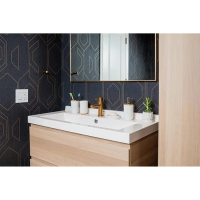 4pc Ribbed Bath Accessory Set White - Kralix 7 4pc Ribbed Bath Accessory Set White - Kralix - Image 5