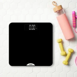 American Weigh Scales Bathroom Body Weight Scale Non-Slip Rubber Coated Digital Large LCD Display 400LB Capacity -Bathroom Accessories Store GUEST a5956bfc 6959 40d1 bca1 1374104b5bbe