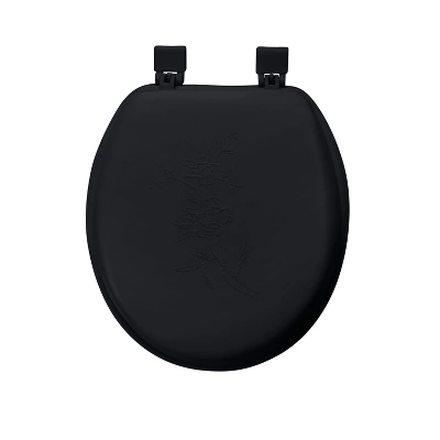 17" Soft Toilet Seat Black - Bath Bliss 6 17" Soft Toilet Seat Black - Bath Bliss - Image 4