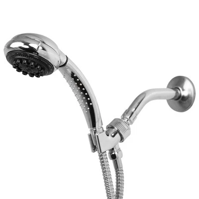 Home Basics 8 Function Chrome Plated Steel Shower Head Massager 3 Home Basics 8 Function Chrome Plated Steel Shower Head Massager