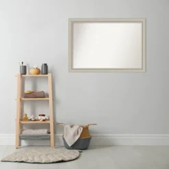 40" X 28" Non-Beveled Romano Silver Narrow Wood Bathroom Wall Mirror - Amanti Art 13 40" X 28" Non-Beveled Romano Silver Narrow Wood Bathroom Wall Mirror - Amanti Art -Bathroom Accessories Store GUEST a93554ba 34c6 4af1 a4a1 f7f2a890a2f4
