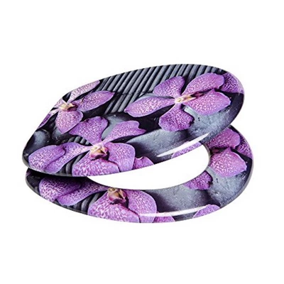 Sanilo Round Molded Wood Toilet Seat With No Slam, Slow, Soft Close Lid, Stainless Steel Hinges, Unique Fun Decorative Design, Vintage Wood Grain 4 Sanilo Round Molded Wood Toilet Seat With No Slam, Slow, Soft Close Lid, Stainless Steel Hinges, Unique Fun Decorative Design, Vintage Wood Grain - Image 2