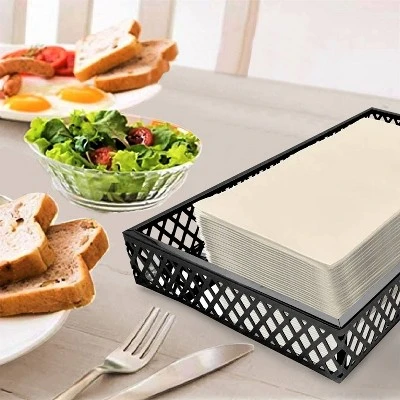 Mesh Guest Towel Tray Black - Popular Bath Popular Home 4 Mesh Guest Towel Tray Black - Popular Bath Popular Home - Image 2