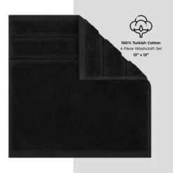 American Soft Linen 4 Pack Washcloth Set, 100% Cotton Washcloth Hand Face Towels For Bathroom And Kitchen -Bathroom Accessories Store GUEST afbc6fd0 9178 4d9d bc2b 4074c7ecf2f1