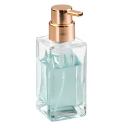MDesign Glass Refillable Foaming Soap Pump, 2 Pack -Bathroom Accessories Store GUEST b2415073 47d9 4f38 967c b62d42df6d3b
