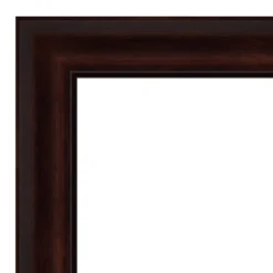 41" X 29" Non-Beveled Bathroom Wall Mirror Coffee Bean Brown - Amanti Art -Bathroom Accessories Store GUEST b564d05d 4c2c 4c79 bb34 6da9c2eed1c5