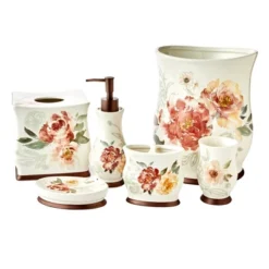 Holland Floral Tumbler Natural 4.33in X 2.87in X 2.87in By SKL Home -Bathroom Accessories Store GUEST b9d9525d 584d 462e 9bca 8e61f2368bc0