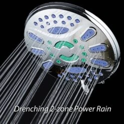 7" Six Setting Elite High Pressure Ultra Luxury Rainfall Shower Head Chrome - AquaDance -Bathroom Accessories Store GUEST ba4a4224 f3a8 4e0d b94b cdb789313821