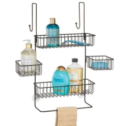 MDesign X-Wide Metal Over Door Bathroom Tub/Shower Caddy Organizer -Bathroom Accessories Store GUEST badc7072 0478 4dd2 8c4c 82cc98b45ac9