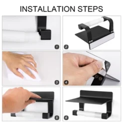 Unique Bargains Toilet Self Adhesive With Phone Shelf Bath Accessories Fixed Toilet Paper Holders 15 Unique Bargains Toilet Self Adhesive With Phone Shelf Bath Accessories Fixed Toilet Paper Holders -Bathroom Accessories Store GUEST bba4c971 2470 495b b2f2 e0bd6391fb86