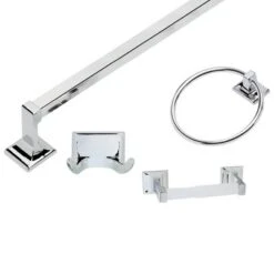 4pc Millbridge Bathroom Accessory Kit - Design House -Bathroom Accessories Store GUEST bc01e939 d305 4c12 8f36 a4d3ee809ea8