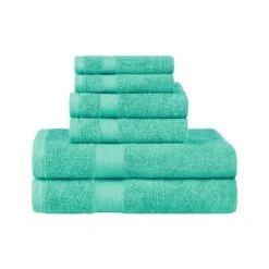 Modern Solid Classic Premium Luxury Cotton 6 Piece Bath, Face, And Hand Towel Set By Blue Nile Mills -Bathroom Accessories Store GUEST bcfd3d47 11f6 4301 a568 501440339617