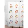 Lyman Creative Co. Rainbows Pastel Shower Curtain White - Deny Designs -Bathroom Accessories Store GUEST beec6457 05a7 4021 9575 f35f9b23b810
