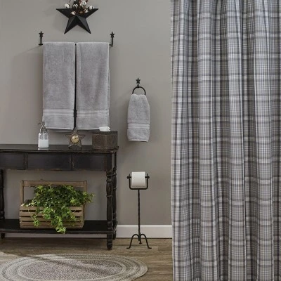 Park Designs Hartwick Shower Curtain - Gray 3 Park Designs Hartwick Shower Curtain - Gray