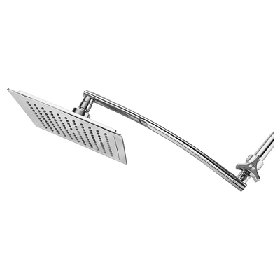 Mega Size Square Rainfall Shower With Arm - Chrome - Razor 3 Mega Size Square Rainfall Shower With Arm - Chrome - Razor