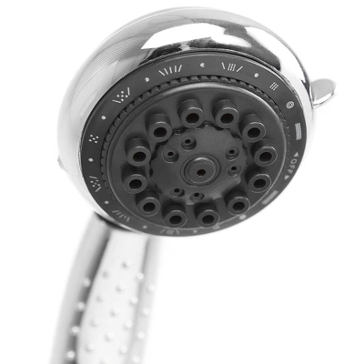 Home Basics 8 Function Chrome Plated Steel Shower Head Massager 5 Home Basics 8 Function Chrome Plated Steel Shower Head Massager - Image 3