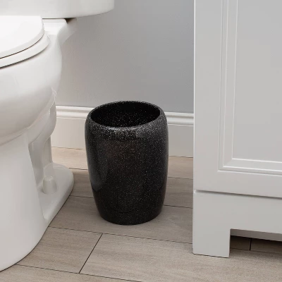 Eclat Glitter Bathroom Waste Basket Black - Elle Décor 5 Eclat Glitter Bathroom Waste Basket Black - Elle Décor - Image 3