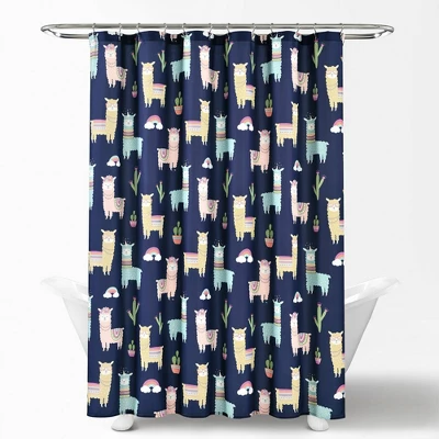 72"x72" Make A Wish Southwest Llama Cactus Shower Curtain Single - Lush Décor 6 72"x72" Make A Wish Southwest Llama Cactus Shower Curtain Single - Lush Décor - Image 4