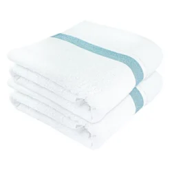 Sussexhome Hotel-Quality Bordered Ultra-Absorbent 100% Natural Cotton Bath Sheet Towel For Bathroom - 35 X 67 Inches -Bathroom Accessories Store GUEST c73ee5b3 7210 4859 85d4 9e21ac2fb811