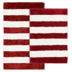 2pc Beach Striped Washable Bathroom Rug Set - Garland Rug -Bathroom Accessories Store GUEST c7d94989 0323 41ba 872f 4a08ded8193d