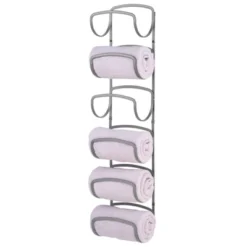 MDesign Metal Wall Mount Bathroom Towel Rack Holder, 6 Levels -Bathroom Accessories Store GUEST c7ddf470 f696 4957 b16b f750663feed2