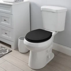17" Toilet Seat Black - Bath Bliss -Bathroom Accessories Store GUEST c8302276 753f 4599 abee cfdf24233768