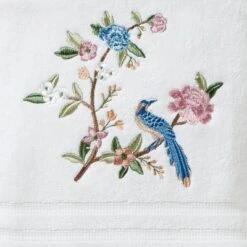 Vern Yip Spring Blooms Bath Towel White - SKL Home