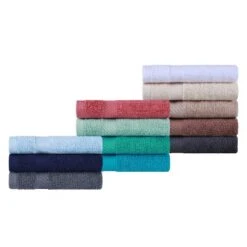 Modern Solid Classic Premium Luxury Cotton 6 Piece Bath, Face, And Hand Towel Set By Blue Nile Mills -Bathroom Accessories Store GUEST cdc3608b 3f3d 4ec9 9ba5 7e0baa4f5b91