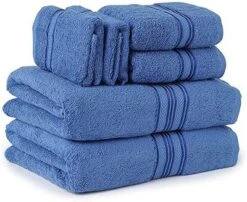 Noble House Ultra Soft 100% Cotton Extra Heavy & Absorbent Hotel & Spa Feel 6pc Bath Towel Set Bathroom 2 Bath Towels 2 Hand Towels 2 Washcloths -Bathroom Accessories Store GUEST cf65cc97 d65c 442a a251 08dc075baa21