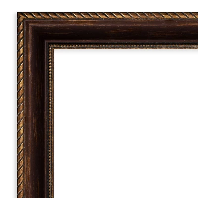 30" X 30" Non-Beveled Corded Bathroom Wall Mirror Bronze - Amanti Art 4 30" X 30" Non-Beveled Corded Bathroom Wall Mirror Bronze - Amanti Art - Image 2