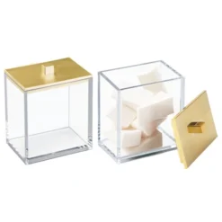 MDesign Square Storage Apothecary Jar For Bathroom, 2 Pack 39 MDesign Square Storage Apothecary Jar For Bathroom, 2 Pack -Bathroom Accessories Store GUEST d083b835 5890 4df5 9f24 8dcb3ed3c3b7