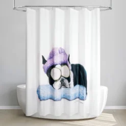 Frenchie Spa Shower Curtain - Allure Home Creations