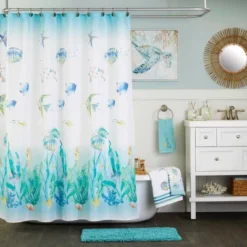 Ocean Watercolor Shower Curtain - SKL Home -Bathroom Accessories Store GUEST d1d1663c 8d68 42d6 9186 2afe479a4324
