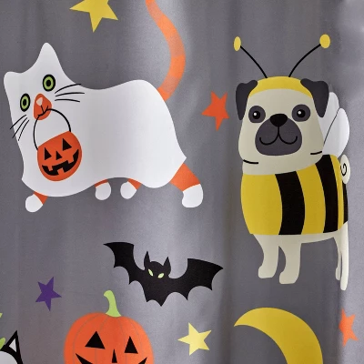 Trick Or Treat Pets Fabric Shower Curtain - SKL Home 5 Trick Or Treat Pets Fabric Shower Curtain - SKL Home - Image 3