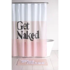 Shiraleah "Get Naked" Pink Bath Rug -Bathroom Accessories Store GUEST d425428e e814 4c52 8911 f3d9094044e8
