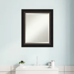 Trio Oil Rubbed Framed Bathroom Vanity Wall Mirror Bronze - Amanti Art -Bathroom Accessories Store GUEST d4c195d1 5f83 43fa 938f 6907441fb83c