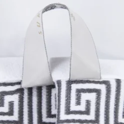 100% Cotton Medium Weight Floral Border Infinity Trim 4 Piece Bath Towel Set By Blue Nile Mills -Bathroom Accessories Store GUEST d631d588 1ec0 4d38 9589 f654d25ecfe5