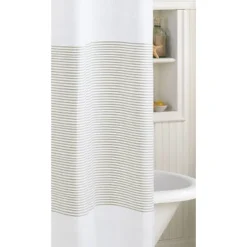Striped Panama Shower Curtain Taupe - Peri Home -Bathroom Accessories Store GUEST d86e2169 155f 481d afac c4ffa7d4eae5