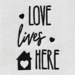 2pk Love House Hand Towel Set White - SKL Home