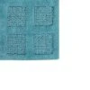 Square Honeycomb 100% Cotton Reversible Bath Rug Aqua By Knightsbridge