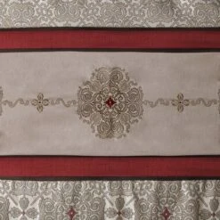 Perry Embroidered Shower Curtain Red -Bathroom Accessories Store GUEST db4e72d2 8225 4d98 a2bf a3078f9ff62c