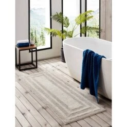 22"x60" Logan Bath Rug Gray - Eddie Bauer