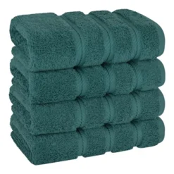 American Soft Linen 4 Pack Hand Towel Set, 100% Cotton, 16 Inch By 28 Inch, Hand Face Towels For Bathroom -Bathroom Accessories Store GUEST e0c48ea6 9646 4ea2 a956 515897dcc223