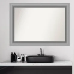 42" X 30" Non-Beveled Peak Polished Nickel Bathroom Wall Mirror - Amanti Art 17 42" X 30" Non-Beveled Peak Polished Nickel Bathroom Wall Mirror - Amanti Art -Bathroom Accessories Store GUEST e0ea921d fd47 4bcb b36b 8801d623f2f8