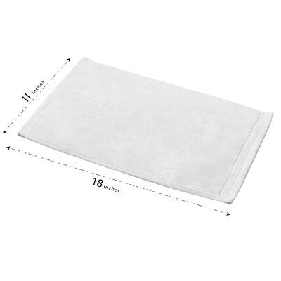 Creative Scents Set Of 2 White Fingertip Monogrammed Towels, Black Embroidered 7 Creative Scents Set Of 2 White Fingertip Monogrammed Towels, Black Embroidered - Image 5